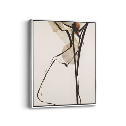 Minimal Abstract Line Canvas