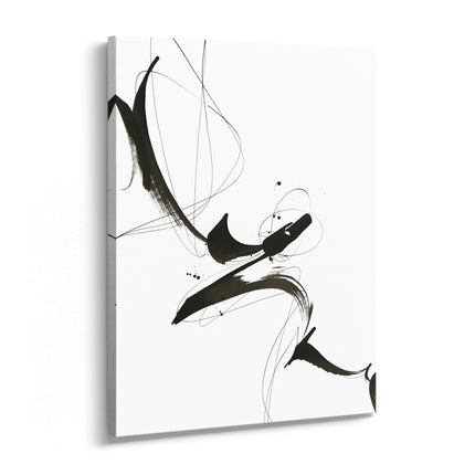 Organic Abstract Brushstroke Canvas Print