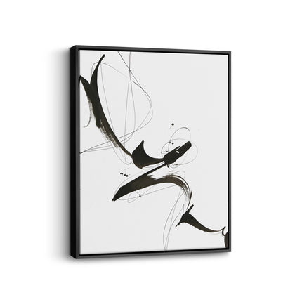 Organic Abstract Brushstroke Canvas Print