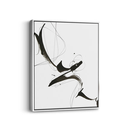 Organic Abstract Brushstroke Canvas Print