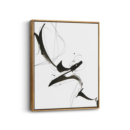 Organic Abstract Brushstroke Canvas Print