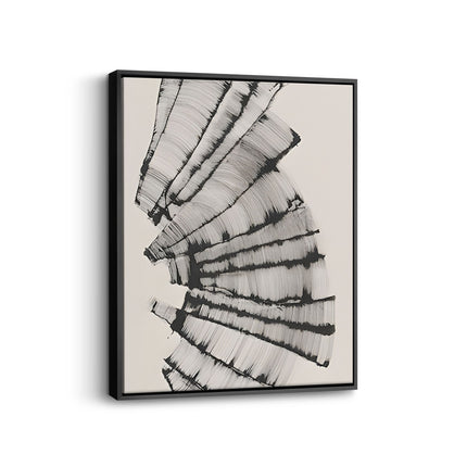 Monochrome Flow Abstract Canvas Art