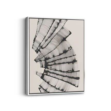 Monochrome Flow Abstract Canvas Art