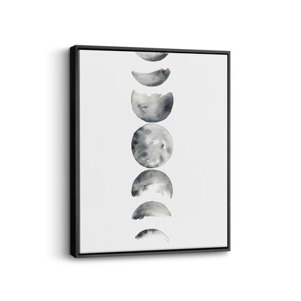 Moon Phase Abstract Canvas Print
