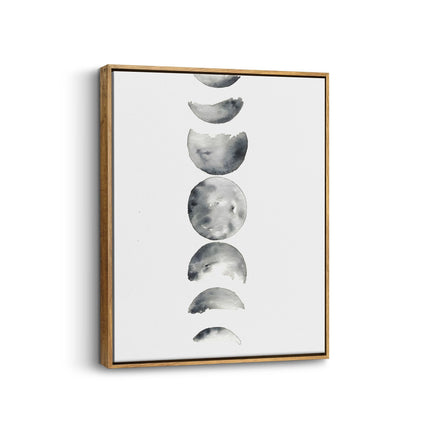 Moon Phase Abstract Canvas Print