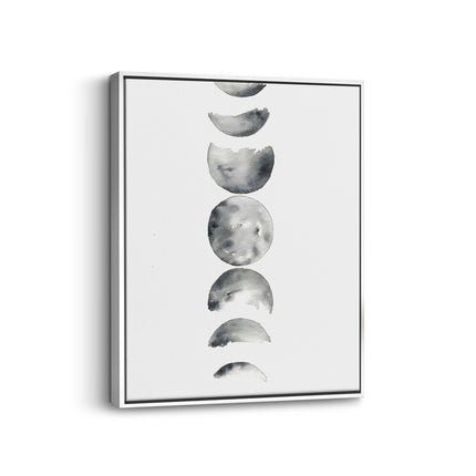 Moon Phase Abstract Canvas Print
