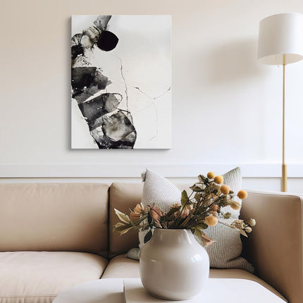 Dark Abstract Orb Canvas Art