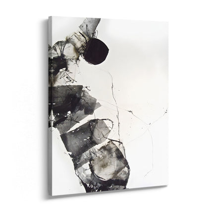 Dark Abstract Orb Canvas Art