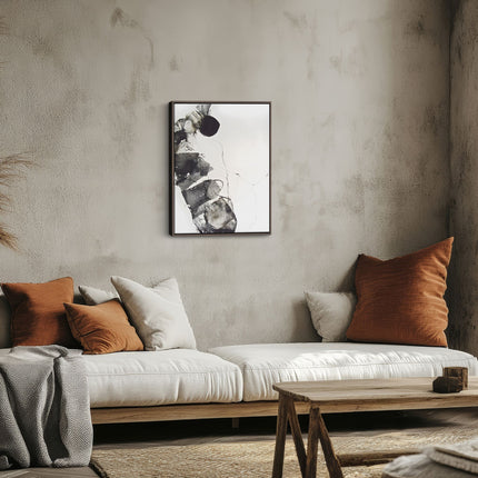 Dark Abstract Orb Canvas Art
