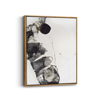 Dark Abstract Orb Canvas Art