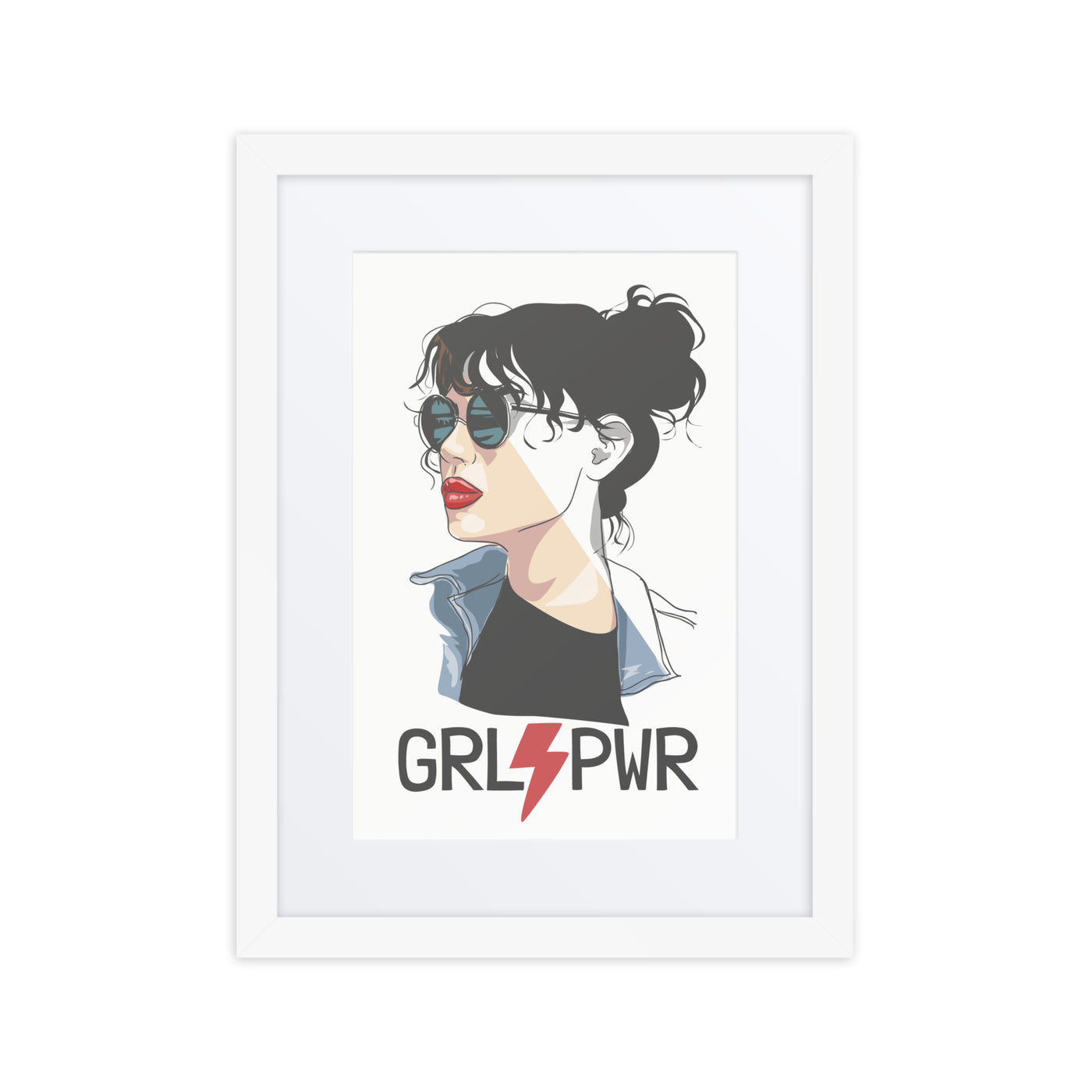 Modern GRL PWR Chic poster for living room