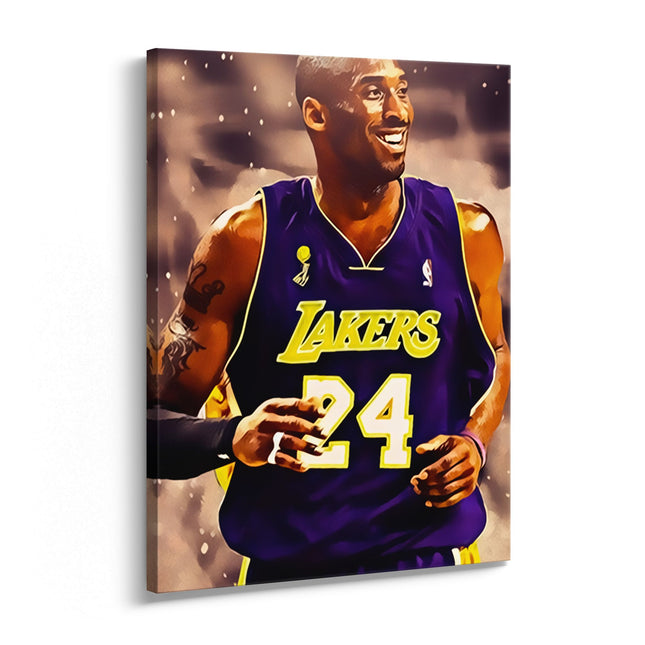 Legend in Purple Basketball Canvas Art