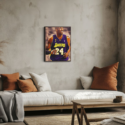 Legend in Purple Basketball Canvas Art