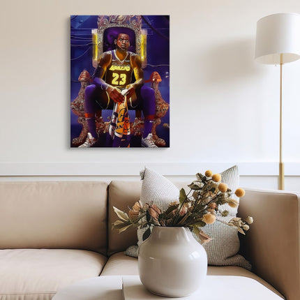 Courtside Throne Basketball Canvas