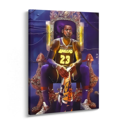 Courtside Throne Basketball Canvas