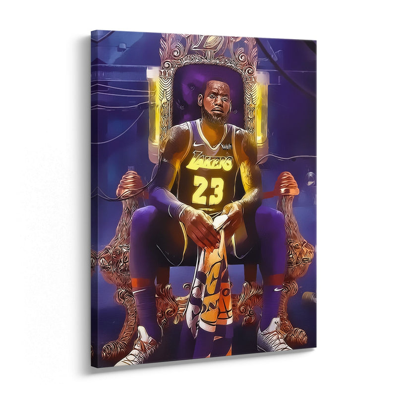 Courtside Throne Basketball Canvas