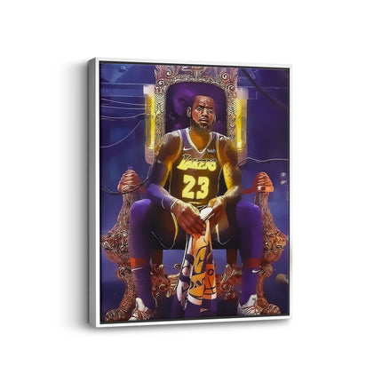 Courtside Throne Basketball Canvas