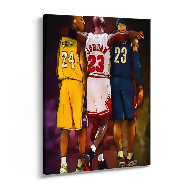 Team Huddle Iconic Back View Canvas Art