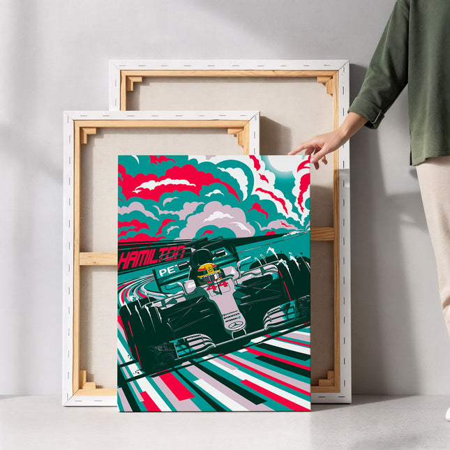 Formula Racing Car Canvas Art