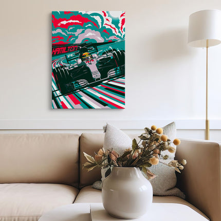 Formula Racing Car Canvas Art