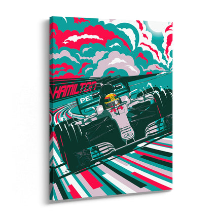Formula Racing Car Canvas Art