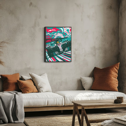 Formula Racing Car Canvas Art