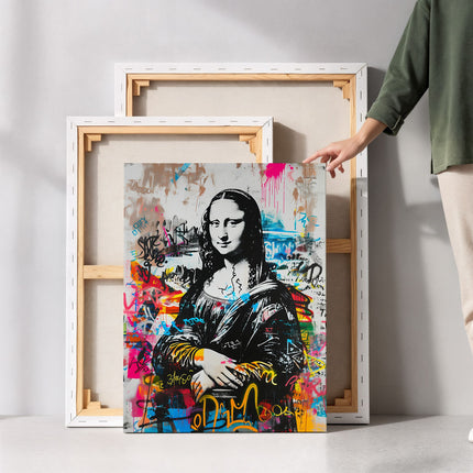 Mona Lisa Street Pop Canvas