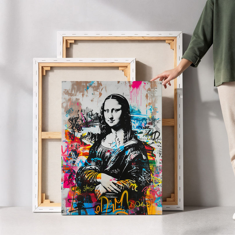 Mona Lisa Street Pop Canvas