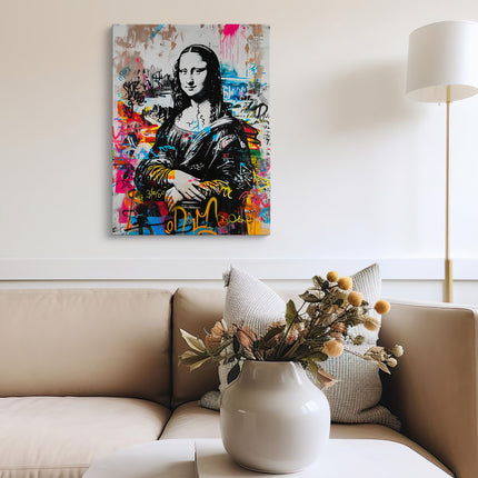 Mona Lisa Street Pop Canvas