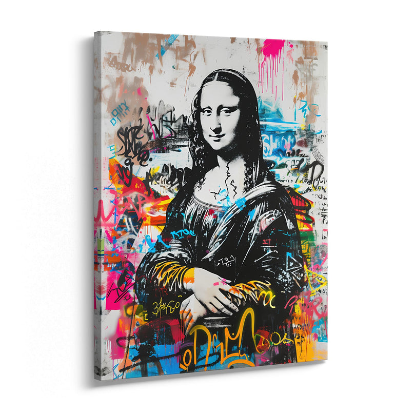 Mona Lisa Street Pop Canvas
