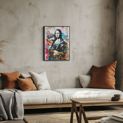 Mona Lisa Street Pop Canvas