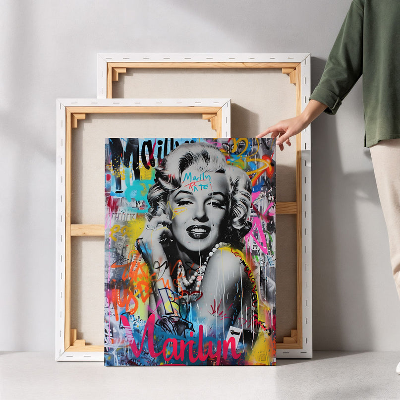 Marilyn Pop Art Canvas Art Frame