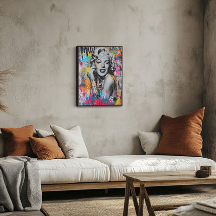 Marilyn Pop Art Canvas Art Frame