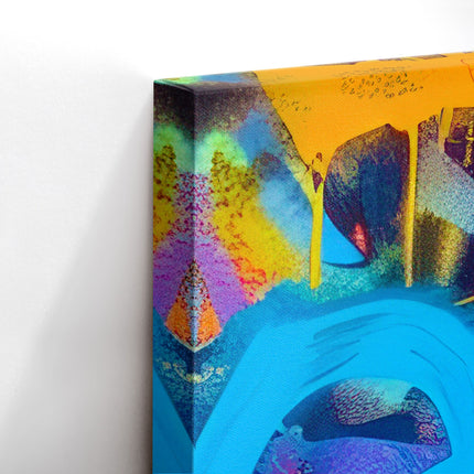 Peace Sign Graffiti Canvas Art
