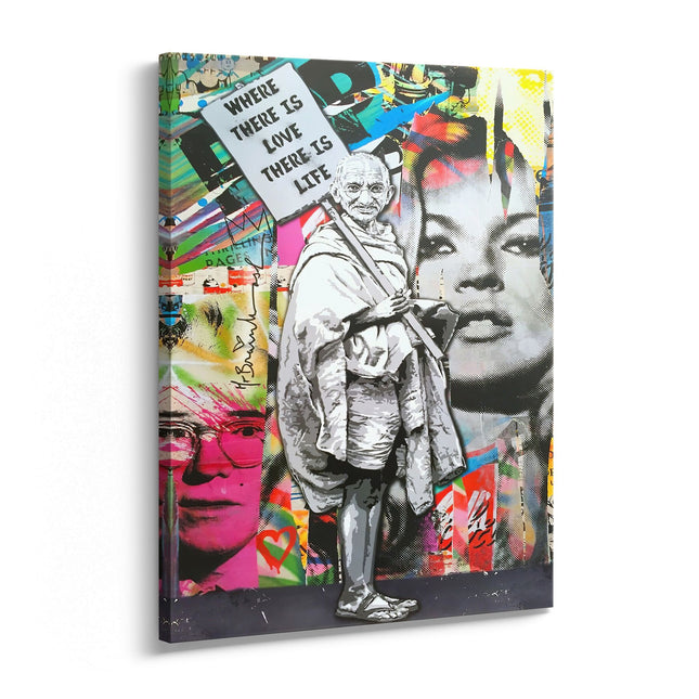 Where There Is Love Collage Canvas