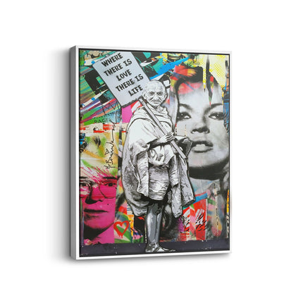 Where There Is Love Collage Canvas