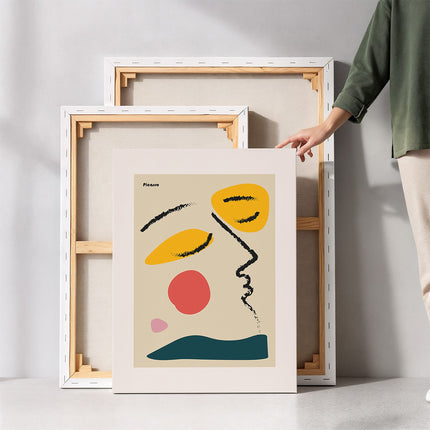Modern Abstract Face Canvas