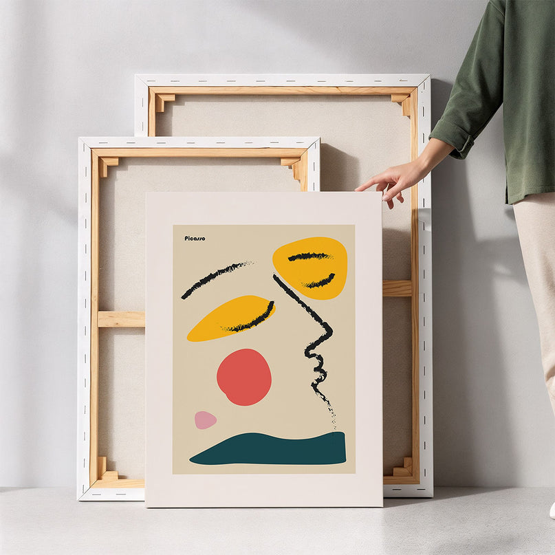 Modern Abstract Face Canvas