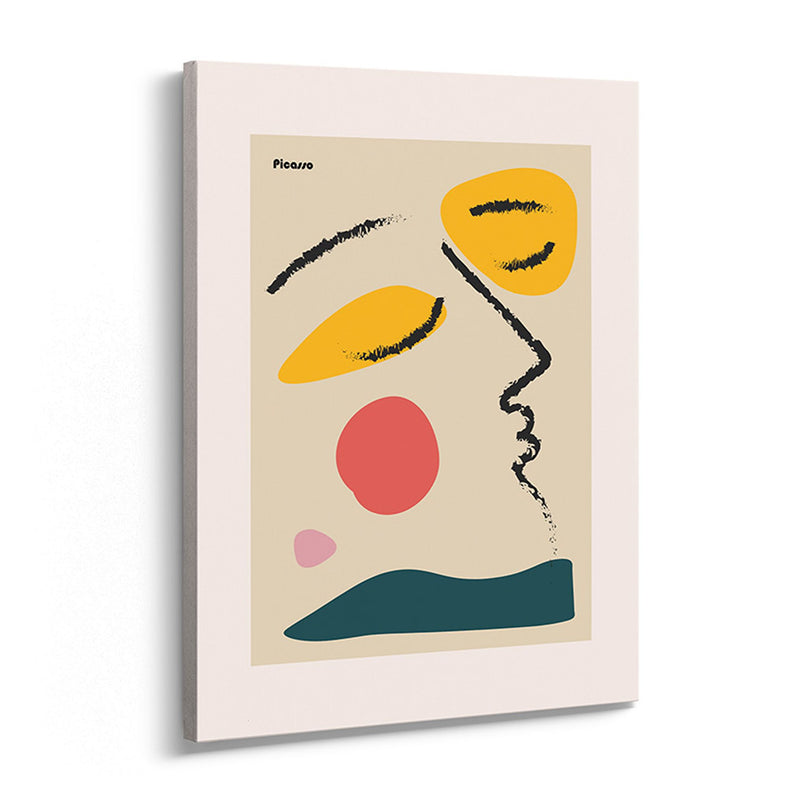 Modern Abstract Face Canvas