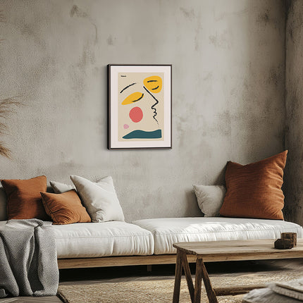 Modern Abstract Face Canvas