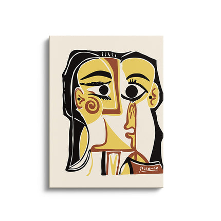 Abstract Cubist Portrait Canvas