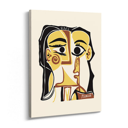 Abstract Cubist Portrait Canvas