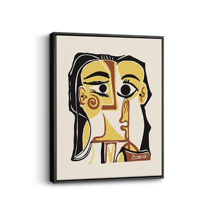 Abstract Cubist Portrait Canvas