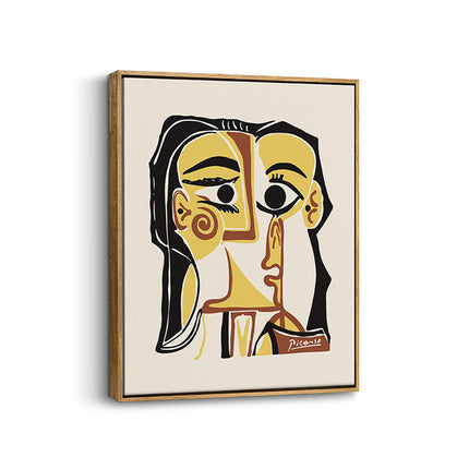 Abstract Cubist Portrait Canvas
