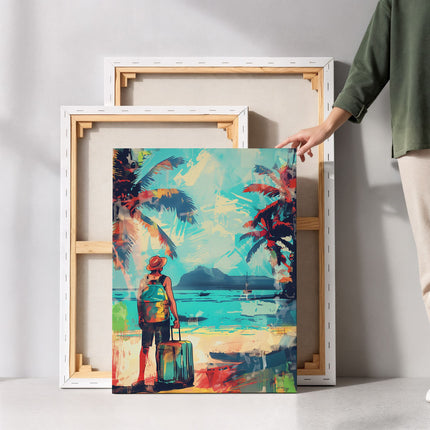 Tropical Departure Beach Traveller Canvas