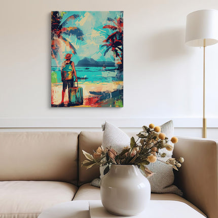 Tropical Departure Beach Traveller Canvas