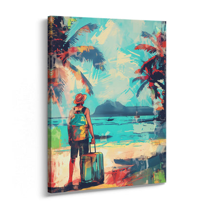 Tropical Departure Beach Traveller Canvas