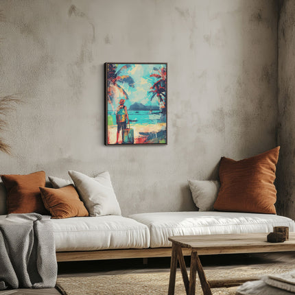 Tropical Departure Beach Traveller Canvas