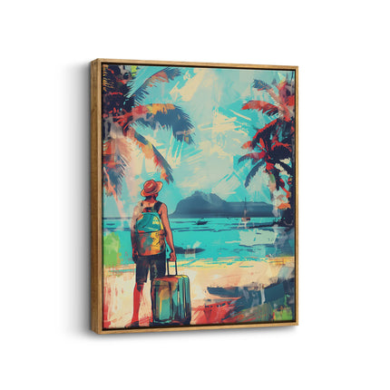 Tropical Departure Beach Traveller Canvas