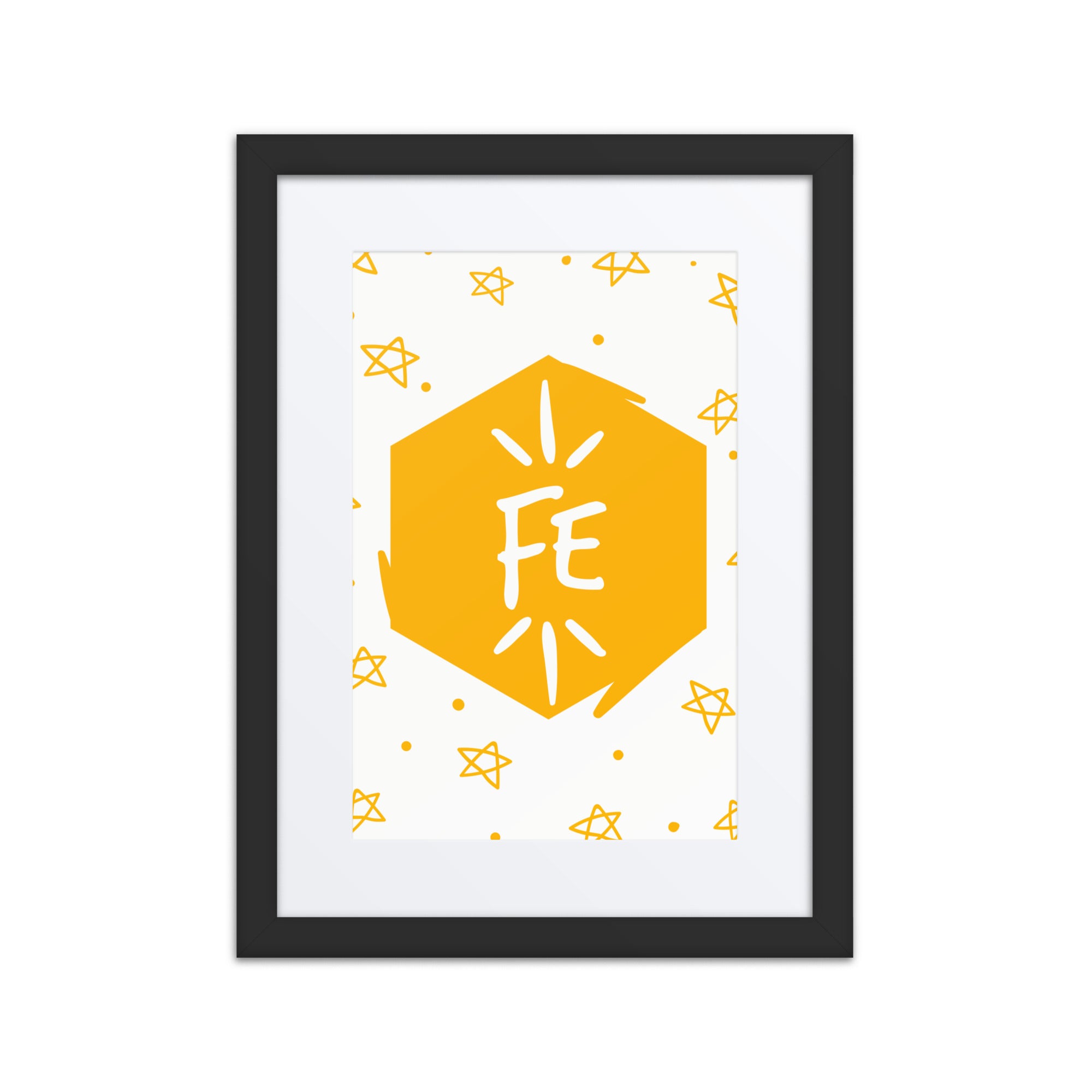 Quirky science-inspired poster for bedroom or office decor